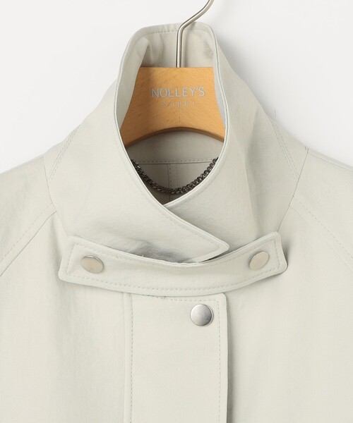 NOLLEY’S Sophi（ノーリーズソフィ）の「ウォッシャブルエアーツイルステンカラーハーフコート（ステンカラーコート・レディース・ベージュ/オフホワイト・38/36）」の15枚目の写真