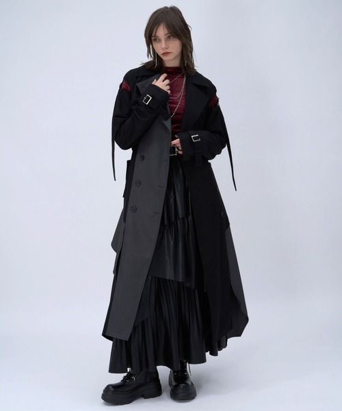 HARE（ハレ）の「フレアプリーツティアードスカート(HARE)（スカート・レディース・ブラック・FREE）」の3枚目の写真