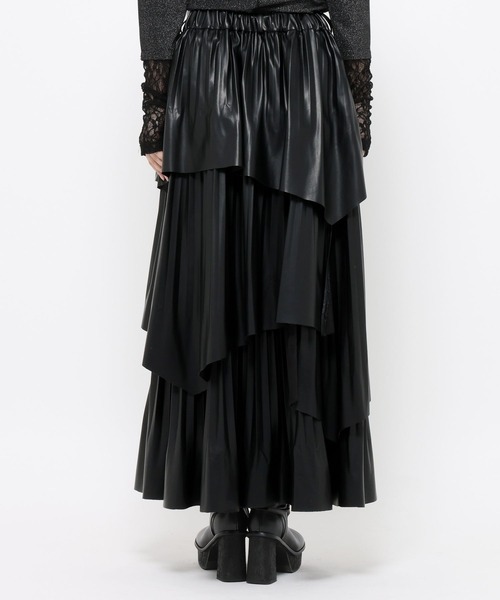 HARE（ハレ）の「フレアプリーツティアードスカート(HARE)（スカート・レディース・ブラック・FREE）」の13枚目の写真