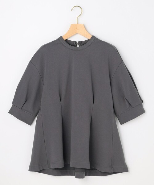 組曲(クミキョク)の「レース襟フレンチテリーフレア カットソー(Tシャツ/カットソー・レディース・ブラック系/グレー系・3/2)」の22枚目の写真