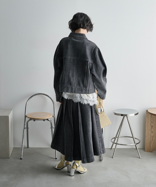 THE YOn(ザヨン)の「2WAYレースヘムベロアロンT(Tシャツ/カットソー・レディース・オフホワイト/イエロー/モカ・FREE)」の19枚目の写真