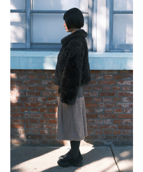 PEEVES PEEVES(フィブス フィブス)の「Fluffy Midi Skirt / Beige(スカート・レディース・その他・OS)」の2枚目の写真