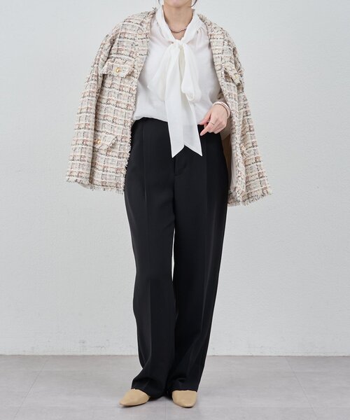 SHENERY（シーナリー）の「センタープレスパンツ（その他パンツ・レディース・アイボリー/ブラック・38/36）」の20枚目の写真