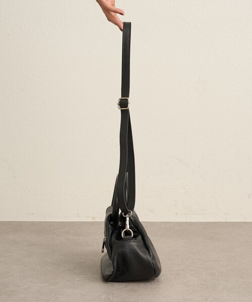 Omekashi（オメカシ）の「【MILLELA FIRENZE】ギャザーハンドバッグ（トートバッグ・レディース・ブラック/モカ・ONE SIZE）」の6枚目の写真