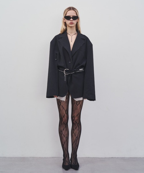 JOSE MOON(ジョゼムーン)の「ARRANGEMENT JACKET/アレンジメントジャケット(テーラードジャケット・レディース・その他/チャコールグレー・FREE)」の7枚目の写真