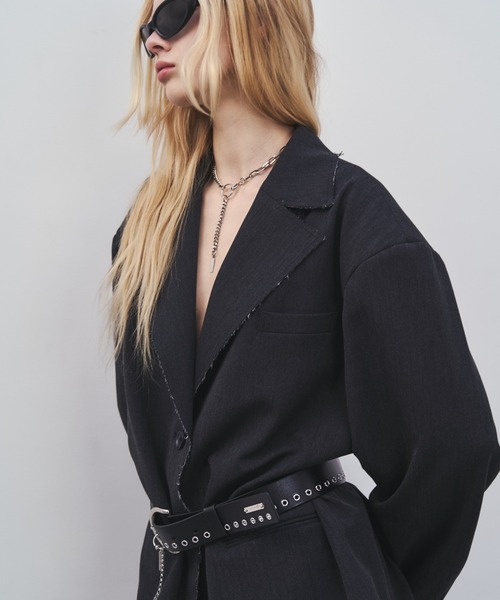 JOSE MOON(ジョゼムーン)の「ARRANGEMENT JACKET/アレンジメントジャケット(テーラードジャケット・レディース・その他/チャコールグレー・FREE)」の11枚目の写真