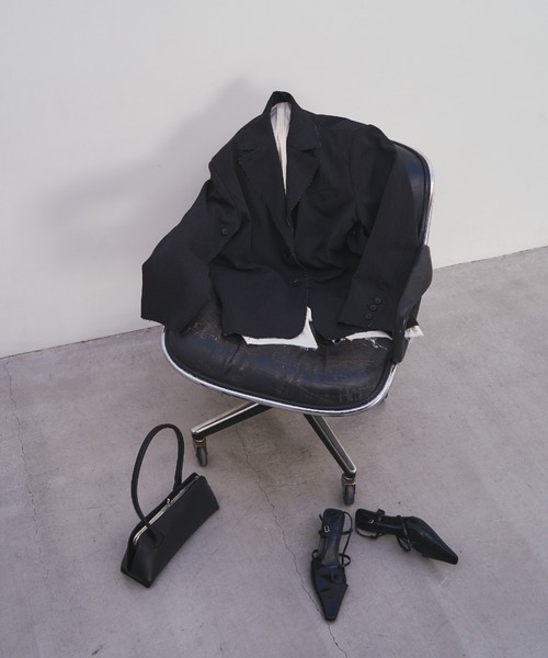 JOSE MOON(ジョゼムーン)の「ARRANGEMENT JACKET/アレンジメントジャケット(テーラードジャケット・レディース・その他/チャコールグレー・FREE)」の9枚目の写真
