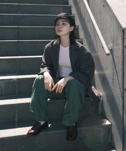 JOSE MOON(ジョゼムーン)の「ARRANGEMENT JACKET/アレンジメントジャケット(テーラードジャケット・レディース・その他/チャコールグレー・FREE)」の21枚目の写真