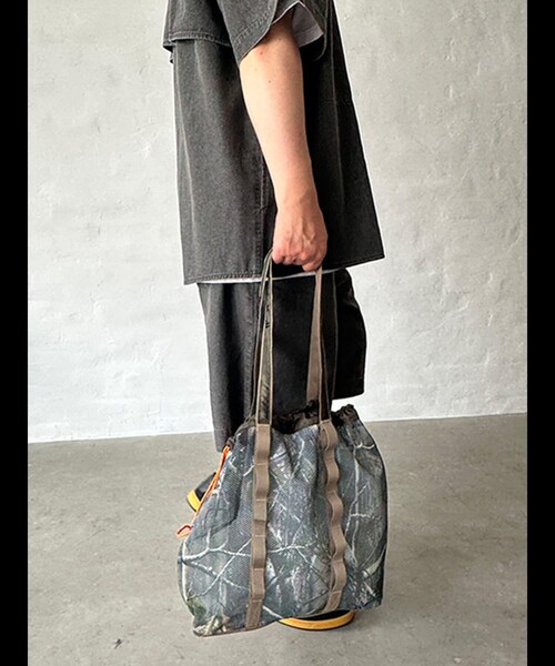 WEEKEND(ER)(ウィークエンダー)の「【WEEKEND(ER)/ウィークエンダー】WKD MESH TOTE/ウィークエンダーメッシュトート/ユニセックス/【WEB限定】(バックパック/リュック・メンズ・ブラウン/カーキ・フリー)」の16枚目の写真
