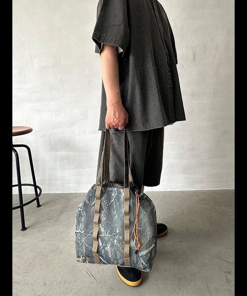WEEKEND(ER)(ウィークエンダー)の「【WEEKEND(ER)/ウィークエンダー】WKD MESH TOTE/ウィークエンダーメッシュトート/ユニセックス/【WEB限定】(バックパック/リュック・メンズ・ブラウン/カーキ・フリー)」の17枚目の写真