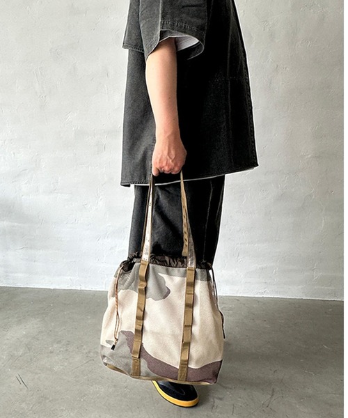WEEKEND(ER)(ウィークエンダー)の「【WEEKEND(ER)/ウィークエンダー】WKD MESH TOTE/ウィークエンダーメッシュトート/ユニセックス/【WEB限定】(バックパック/リュック・メンズ・ブラウン/カーキ・フリー)」の5枚目の写真