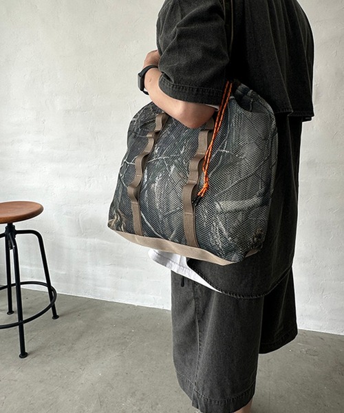 WEEKEND(ER)(ウィークエンダー)の「【WEEKEND(ER)/ウィークエンダー】WKD MESH TOTE/ウィークエンダーメッシュトート/ユニセックス/【WEB限定】(バックパック/リュック・メンズ・ブラウン/カーキ・フリー)」の12枚目の写真