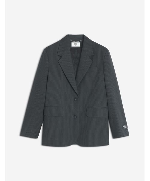 Maison Kitsune(メゾンキツネ)の「TAILORED JACKET(テーラードジャケット・レディース・ダークグレー・34/36/38/40)」の1枚目の写真