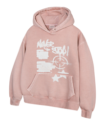 GAINSBORO（ゲインズボロ）の「ピグメントネバーストップフードパーカー_ピンク（パーカー）」