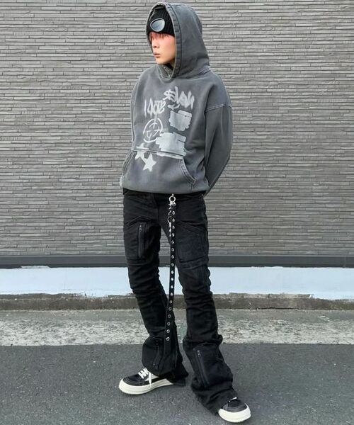 GAINSBORO(ゲインズボロ)の「ピグメントネバーストップフードパーカー_ピンク(パーカー・レディース・ピンク・S/M/L/XL)」の11枚目の写真