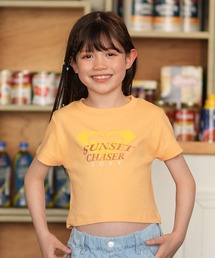 ROXY（ロキシー）の「ROXY/ロキシー ミニシルエット半袖Tシャツ キッズ MINI SUNSET CHASER TST261661M ムラサキスポーツ限定（Tシャツ/カットソー）」
