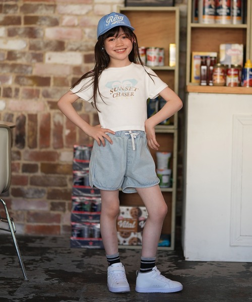 ROXY/ロキシー ミニシルエット半袖Tシャツ キッズ MINI SUNSET CHASER