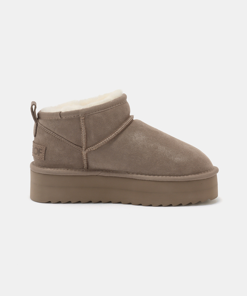COLORS OF CALIFORNIA(カラーズオブカリフォルニア)の「*追加【COLORS OF CALIFORNIA/カラーズオブカリフォルニア】SUEDE MINI BOOTS(その他シューズ・レディース・ベージュ/ブラック・38/39/37)」の9枚目の写真