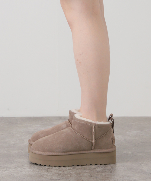 COLORS OF CALIFORNIA(カラーズオブカリフォルニア)の「*追加【COLORS OF CALIFORNIA/カラーズオブカリフォルニア】SUEDE MINI BOOTS(その他シューズ・レディース・ベージュ/ブラック・38/39/37)」の15枚目の写真