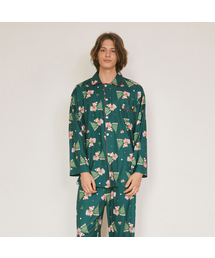 LUNALUZ STUDIO（ルナルス）の「男性クリスマスベアスパン長袖カラー2ピースパジャマ（ルームウェア/パジャマ）」