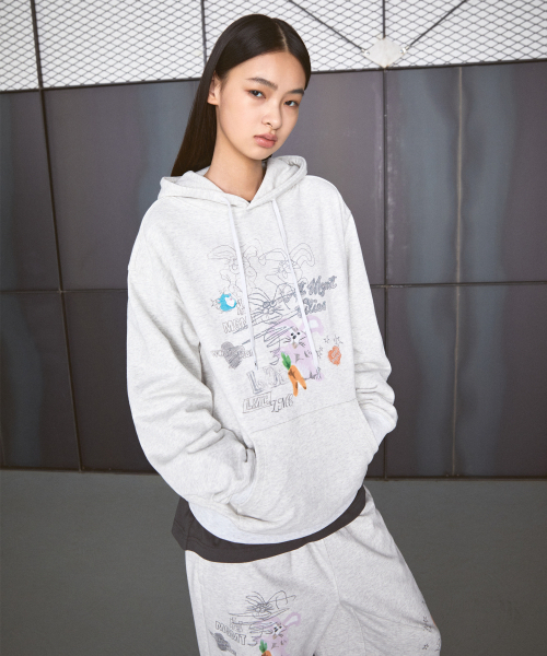 LMCの「DOODLE DRAWING HOODIE light heather gray(パーカー・レディース・その他・S/M/L/XL)」の3枚目の写真