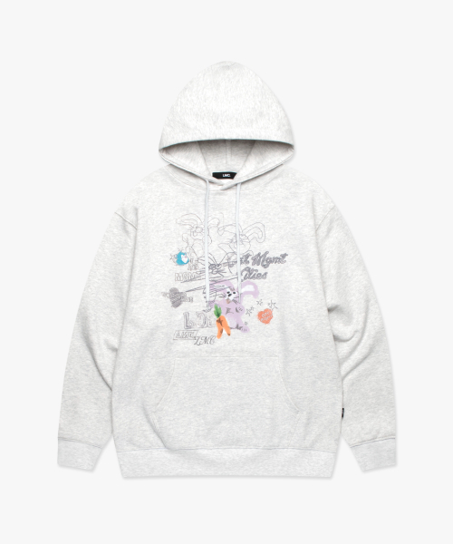 LMCの「DOODLE DRAWING HOODIE light heather gray(パーカー・レディース・その他・S/M/L/XL)」の4枚目の写真