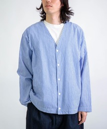 RINEN（リネン）の「[RINEN] 強撚平織り カーディガンシャツ（シャツ/ブラウス）」