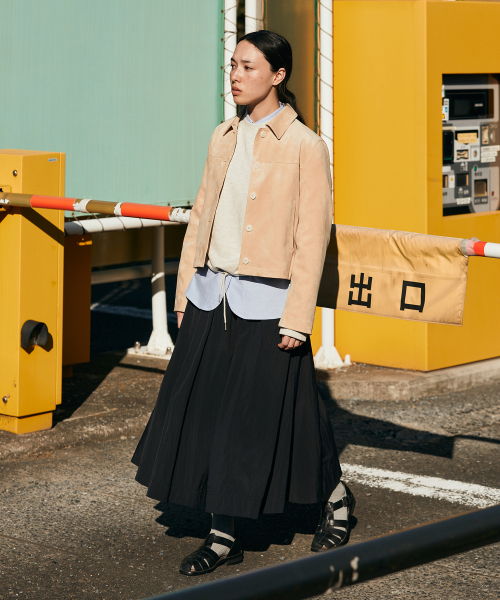 UNIFORM BRIDGE(ユニフォームブリッジ)の「flare skirt(womens) black(スカート・レディース・その他・S/M)」の2枚目の写真