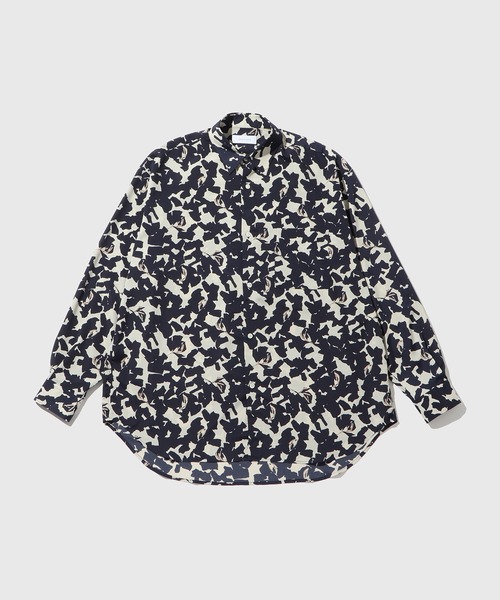 ADAM ET ROPE'（アダムエロペ）の「アソートビッグシルエットレギュラーカラーシャツ（シャツ/ブラウス・メンズ・ブルー系その他3/ライトグリーン/グリーン/ホワイト系その他/ブラック系その他・L/M）」の2枚目の写真