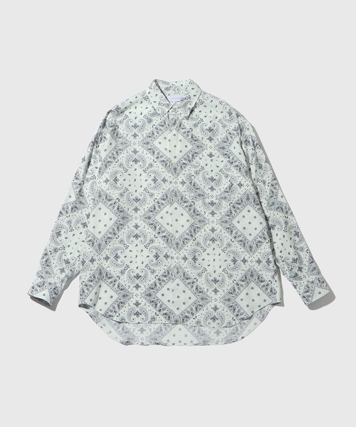 ADAM ET ROPE'（アダムエロペ）の「アソートビッグシルエットレギュラーカラーシャツ（シャツ/ブラウス・メンズ・ブルー系その他3/ライトグリーン/グリーン/ホワイト系その他/ブラック系その他・L/M）」の3枚目の写真