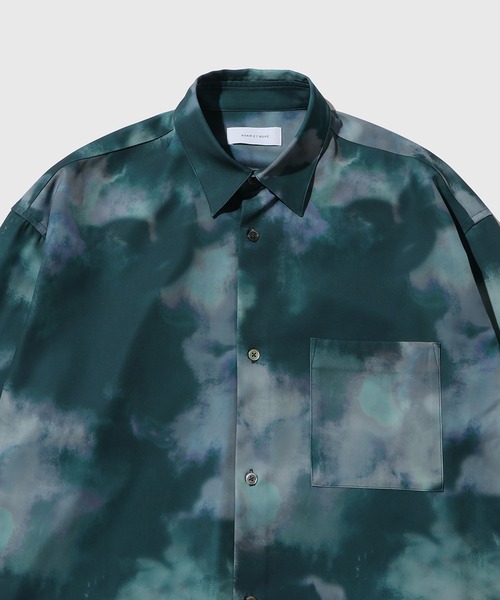 ADAM ET ROPE'（アダムエロペ）の「アソートビッグシルエットレギュラーカラーシャツ（シャツ/ブラウス・メンズ・ブルー系その他3/ライトグリーン/グリーン/ホワイト系その他/ブラック系その他・L/M）」の6枚目の写真