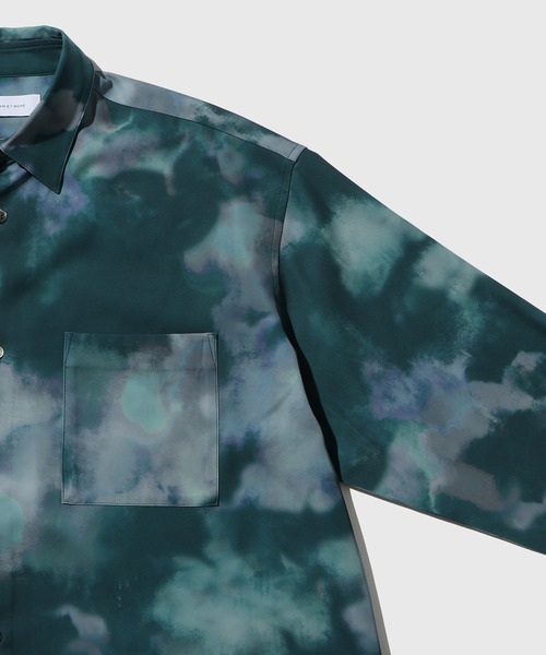 ADAM ET ROPE'（アダムエロペ）の「アソートビッグシルエットレギュラーカラーシャツ（シャツ/ブラウス・メンズ・ブルー系その他3/ライトグリーン/グリーン/ホワイト系その他/ブラック系その他・L/M）」の9枚目の写真