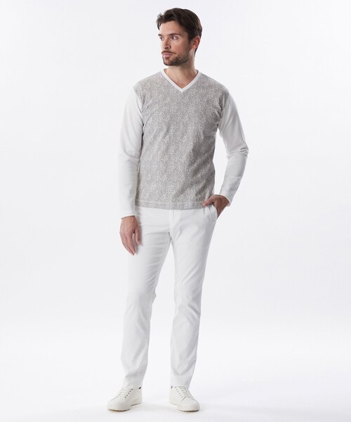 EPOCA UOMO(エポカウォモ)の「*Safari5月号掲載*ハイテンションドビーパンツ(その他パンツ・メンズ・グレー系その他/ブラウン系その他3/ダークネイビー/ライトグレー/ホワイト・48/46)」の17枚目の写真