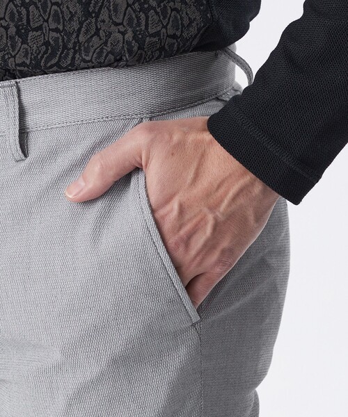 EPOCA UOMO(エポカウォモ)の「*Safari5月号掲載*ハイテンションドビーパンツ(その他パンツ・メンズ・グレー系その他/ブラウン系その他3/ダークネイビー/ライトグレー/ホワイト・48/46)」の9枚目の写真