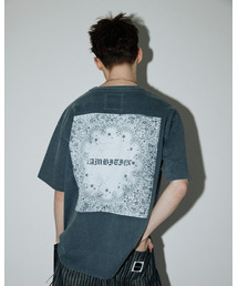 AAMBITION（アアンビション）の「ヴィンテージペイズリーTシャツ（アッシュドブルー）（Tシャツ/カットソー）」