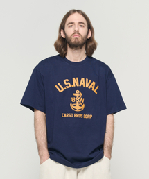 USN マリン 半袖Tシャツ (ネイビー)