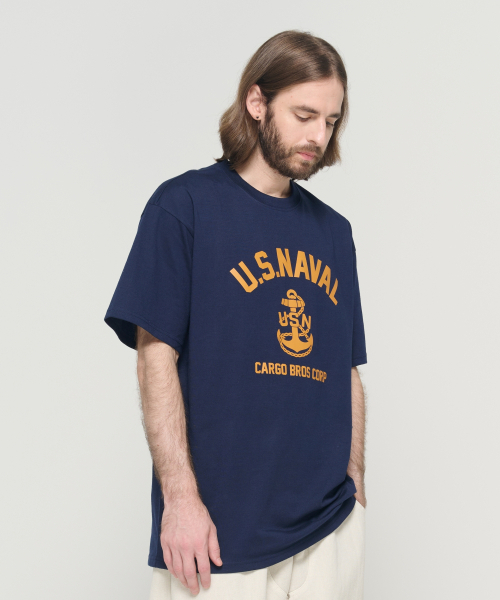 CARGOBROS(カーゴブロス)の「USN マリン 半袖Tシャツ (ネイビー)(Tシャツ/カットソー・メンズ・その他・S/M/L/2XL/XL)」の10枚目の写真