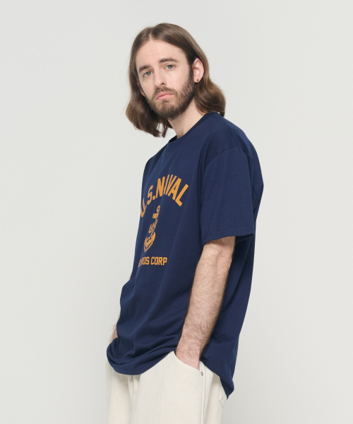 CARGOBROS(カーゴブロス)の「USN マリン 半袖Tシャツ (ネイビー)(Tシャツ/カットソー・メンズ・その他・S/M/L/2XL/XL)」の12枚目の写真