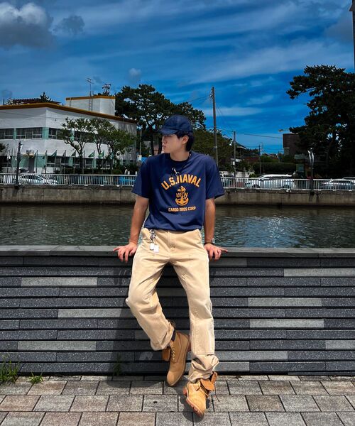 CARGOBROS(カーゴブロス)の「USN マリン 半袖Tシャツ (ネイビー)(Tシャツ/カットソー・メンズ・その他・S/M/L/2XL/XL)」の17枚目の写真