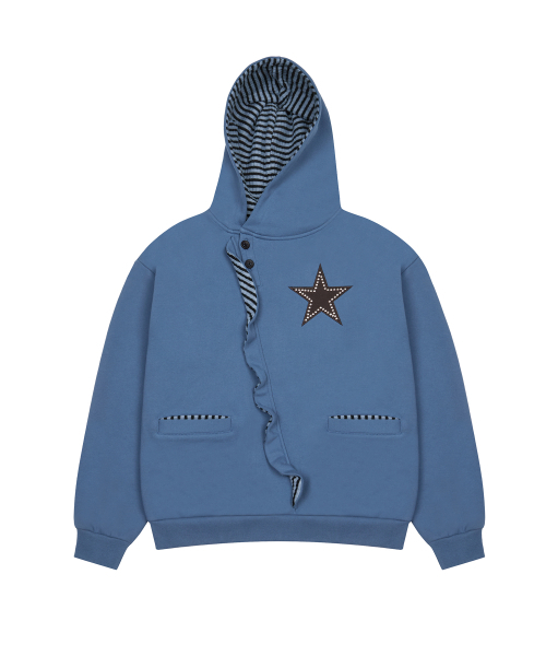 LUVISTRUE（ラヴイズトゥルー）の「EV STAR HOOD TEE(BLUE)（パーカー・レディース・その他・FREE）」の2枚目の写真