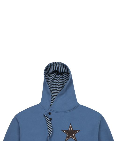 LUVISTRUE（ラヴイズトゥルー）の「EV STAR HOOD TEE(BLUE)（パーカー・レディース・その他・FREE）」の4枚目の写真