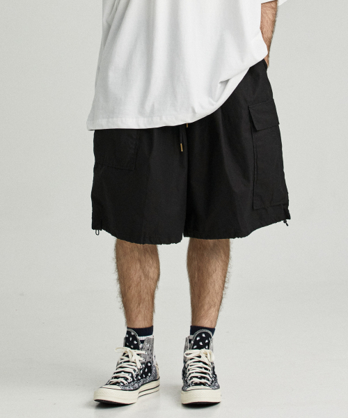 CARGOBROS(カーゴブロス)の「ガーメントバミューダウォッシングショートパンツ(ブラック)(その他パンツ・メンズ・その他・FREE)」の2枚目の写真