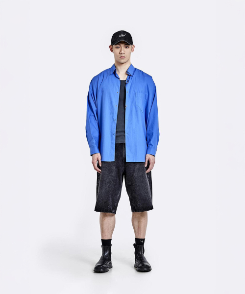 51%(フィフティーワンパーセント)の「Ring shirt - Cornflower(シャツ/ブラウス・メンズ・その他・S/M/L)」の4枚目の写真