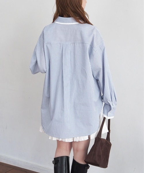 tiptop(ティップトップ)の「襟レイヤードマルチWAYシャツ(シャツ/ブラウス・レディース・ブルー/ホワイト系その他/ブルー系その他/イエロー・FREE)」の19枚目の写真