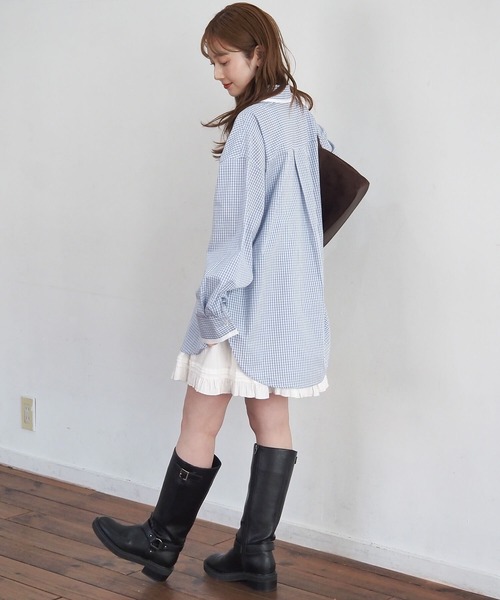 tiptop(ティップトップ)の「襟レイヤードマルチWAYシャツ(シャツ/ブラウス・レディース・ブルー/ホワイト系その他/ブルー系その他/イエロー・FREE)」の20枚目の写真