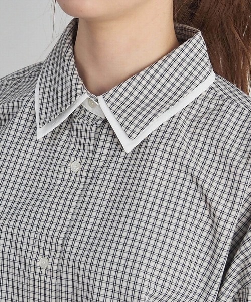 tiptop(ティップトップ)の「襟レイヤードマルチWAYシャツ(シャツ/ブラウス・レディース・ブルー/ホワイト系その他/ブルー系その他/イエロー・FREE)」の5枚目の写真