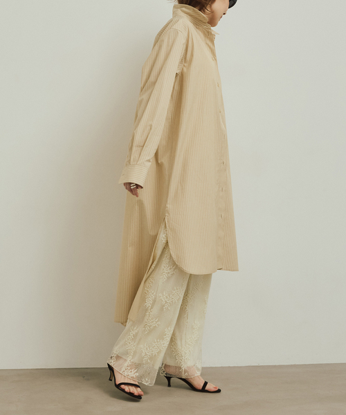 VERMEIL par iena（ヴェルメイユパーイエナ）の「Long シャツ（ワンピース・レディース・ピンク/ホワイト/ベージュ・FREE）」の12枚目の写真