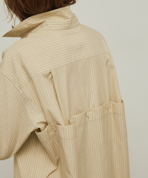 VERMEIL par iena（ヴェルメイユパーイエナ）の「Long シャツ（ワンピース・レディース・ピンク/ホワイト/ベージュ・FREE）」の13枚目の写真