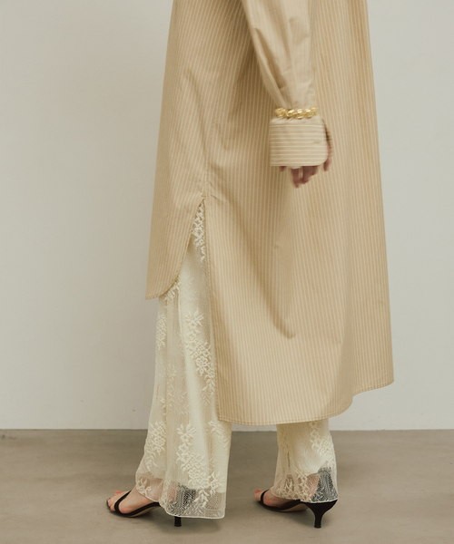 VERMEIL par iena（ヴェルメイユパーイエナ）の「Long シャツ（ワンピース・レディース・ピンク/ホワイト/ベージュ・FREE）」の14枚目の写真