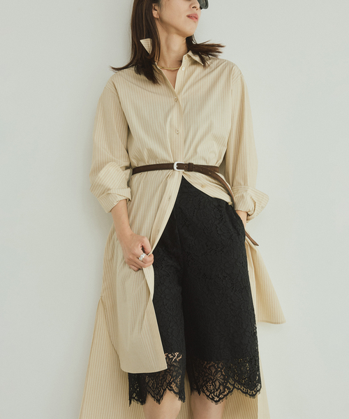 VERMEIL par iena（ヴェルメイユパーイエナ）の「Long シャツ（ワンピース・レディース・ピンク/ホワイト/ベージュ・FREE）」の18枚目の写真